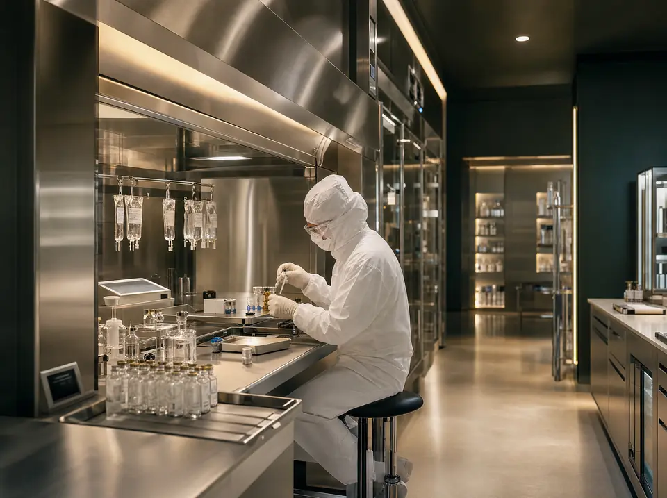 Sterile compounding and lab-testing facility